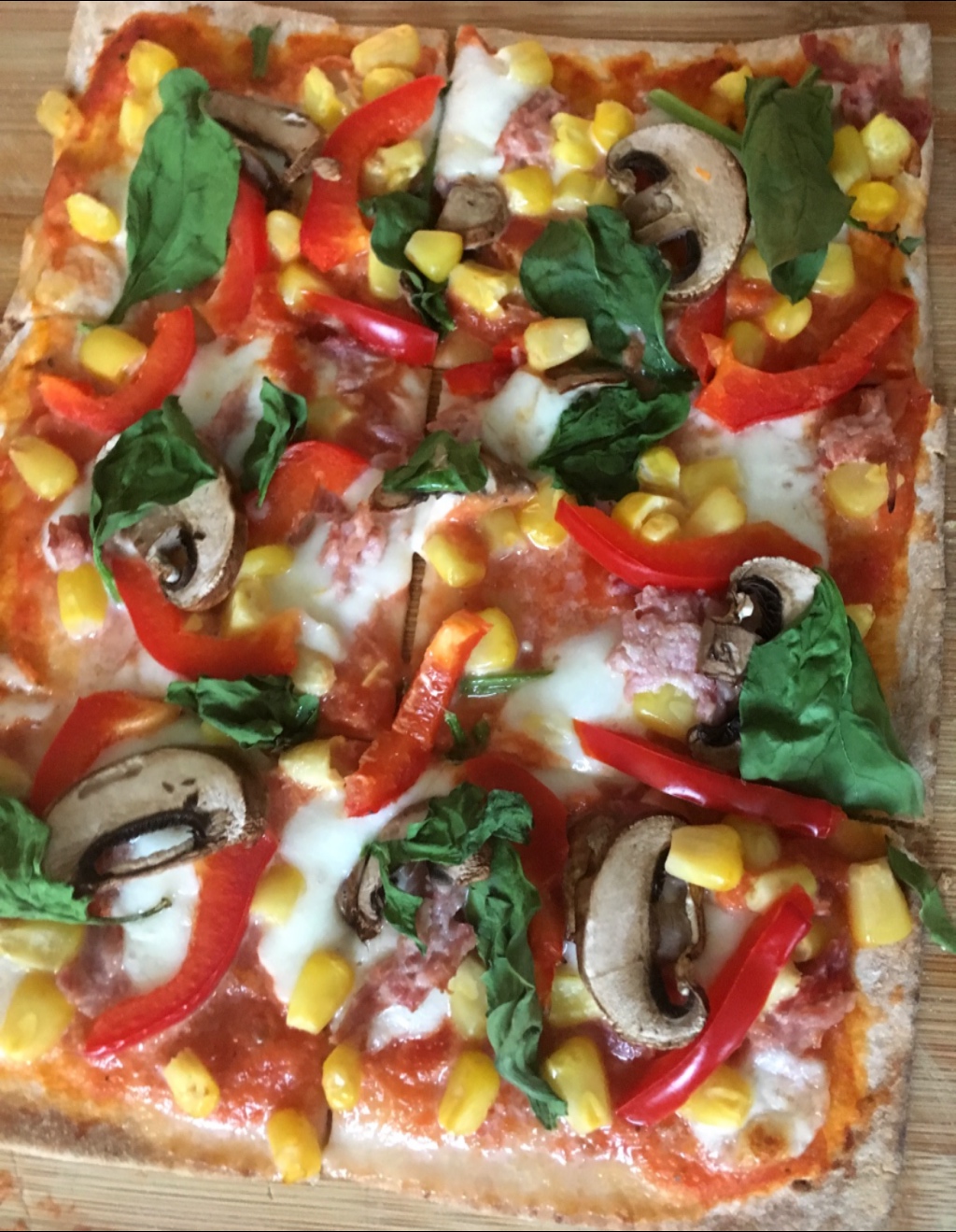 Vegetable and Ham Hock Pizza