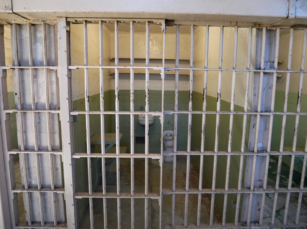 One of the cells at Alcatraz